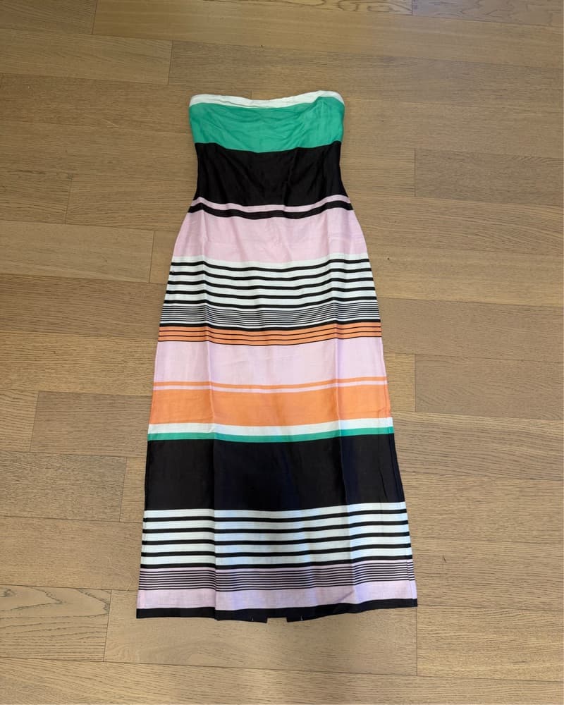 Vibrant Color-Blocked Maxi Dress - Image 4