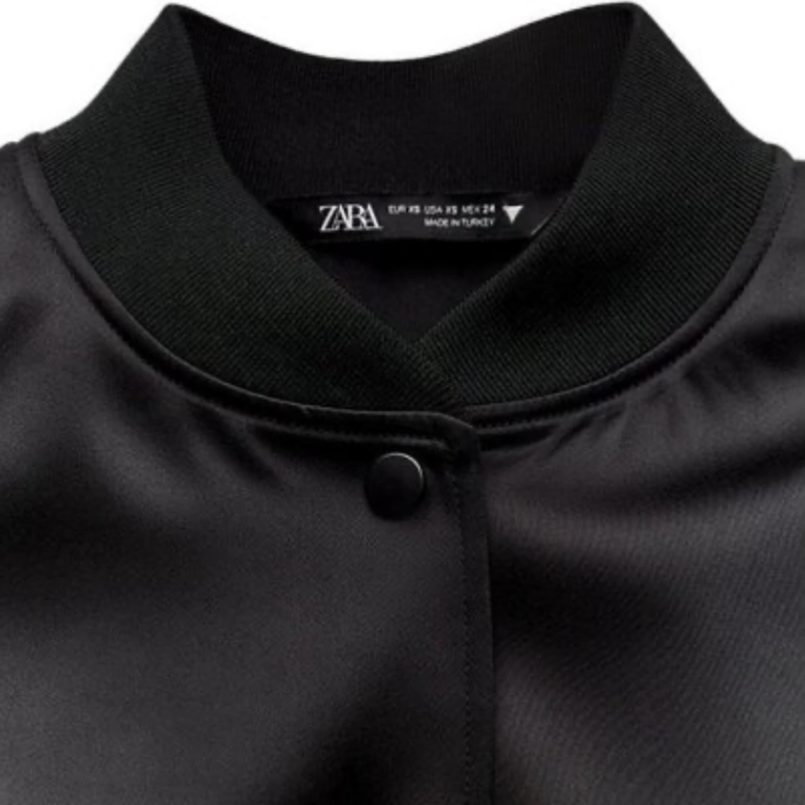 Zara Satin Button Bomber - Image 2