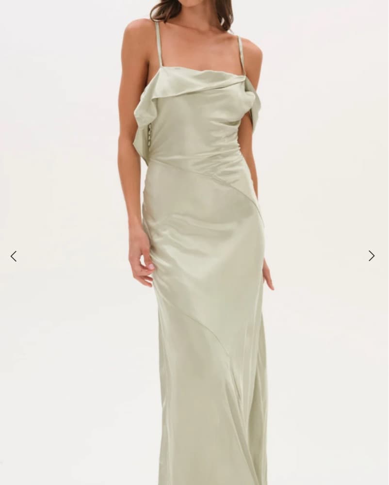 Elegant Satin Maxi Dress - Image 1