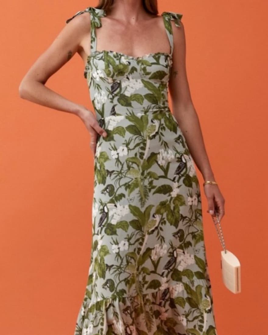 Reformation Nikita Dress Tropical Print - Image 1