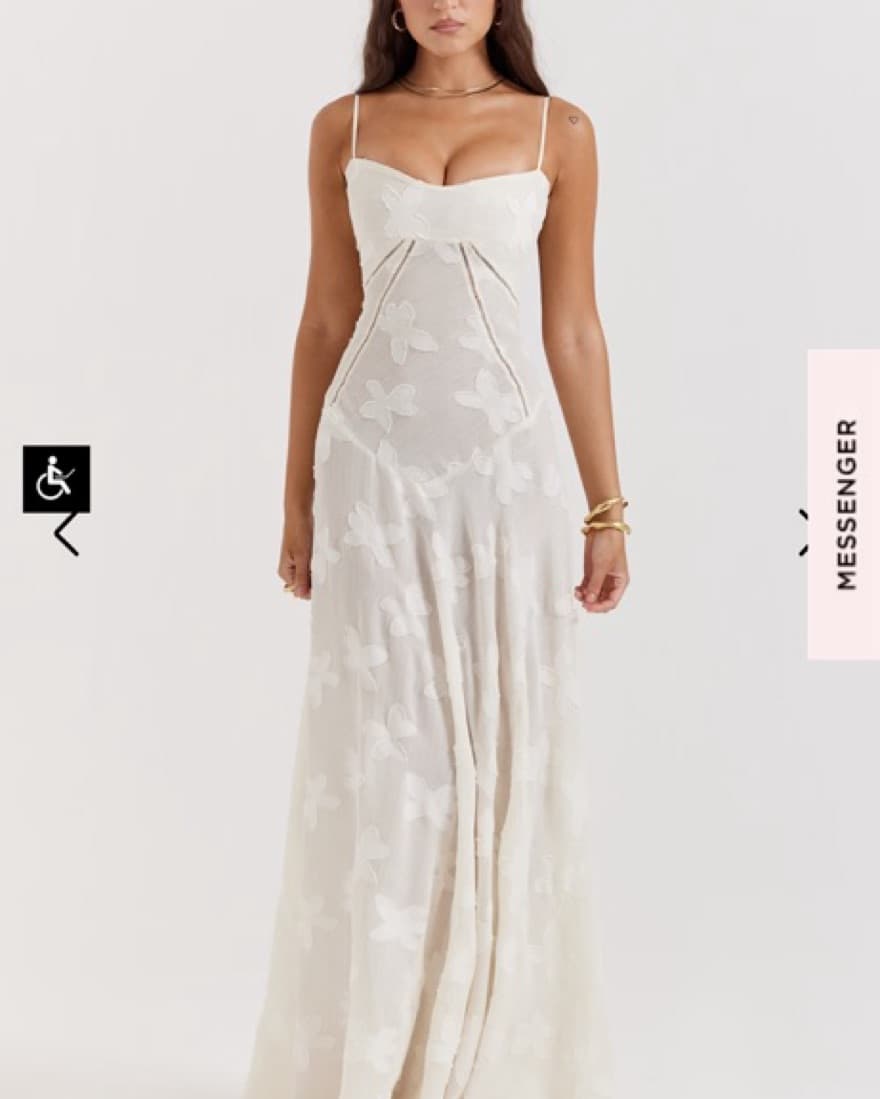 House of CB Seren Dress White - Image 3
