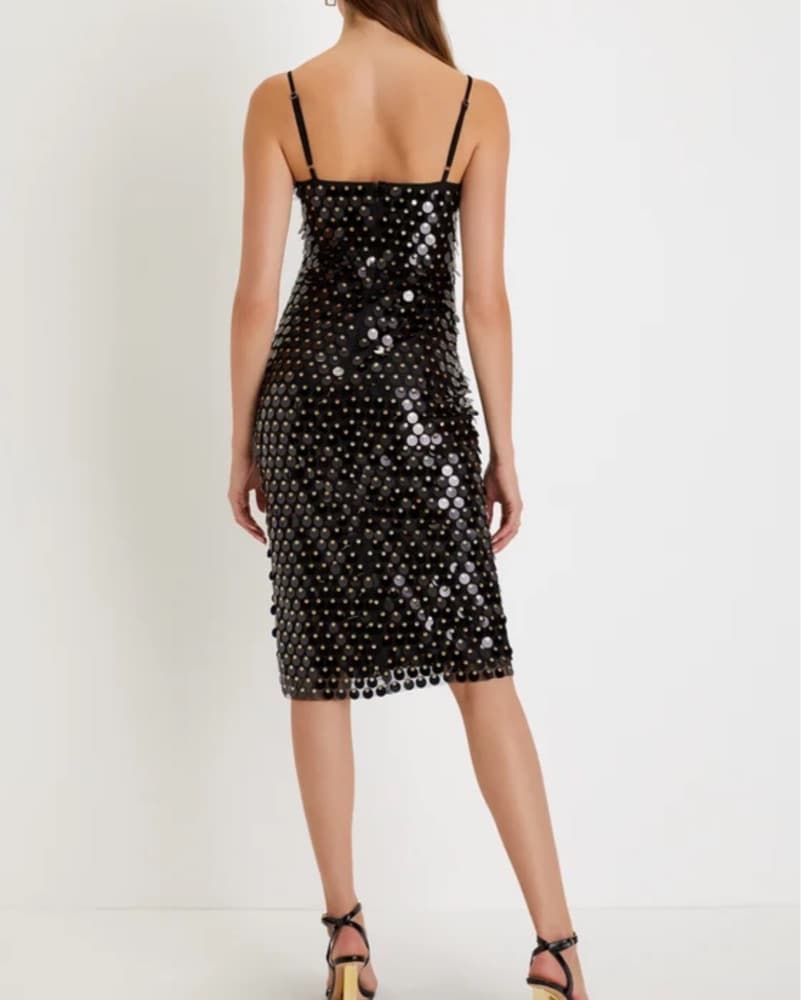 Sparkling Sequin Midi Dress - Image 2