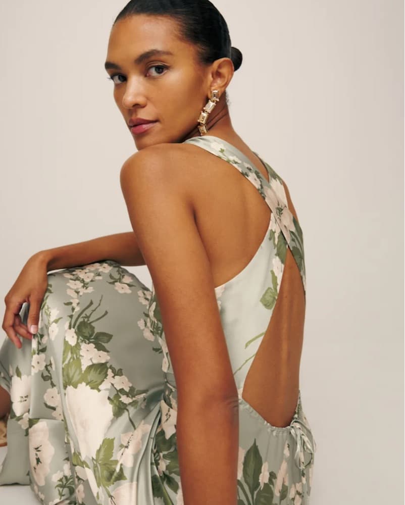 Reformation Anaiis Silk Dress - Image 2