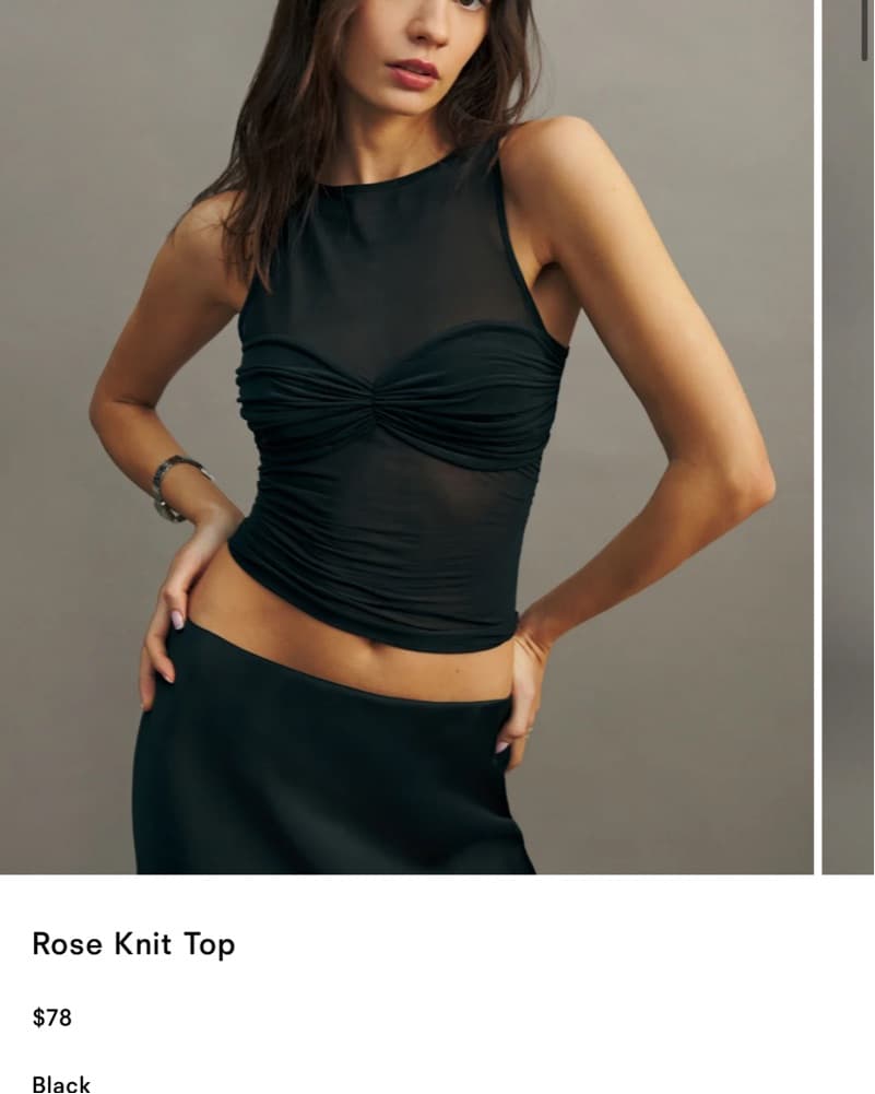 Reformation Rose Knit Top - Image 1