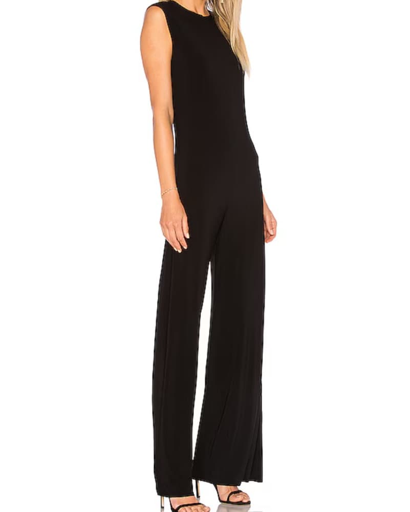 Sleek Black Jumpsuit - Image 2