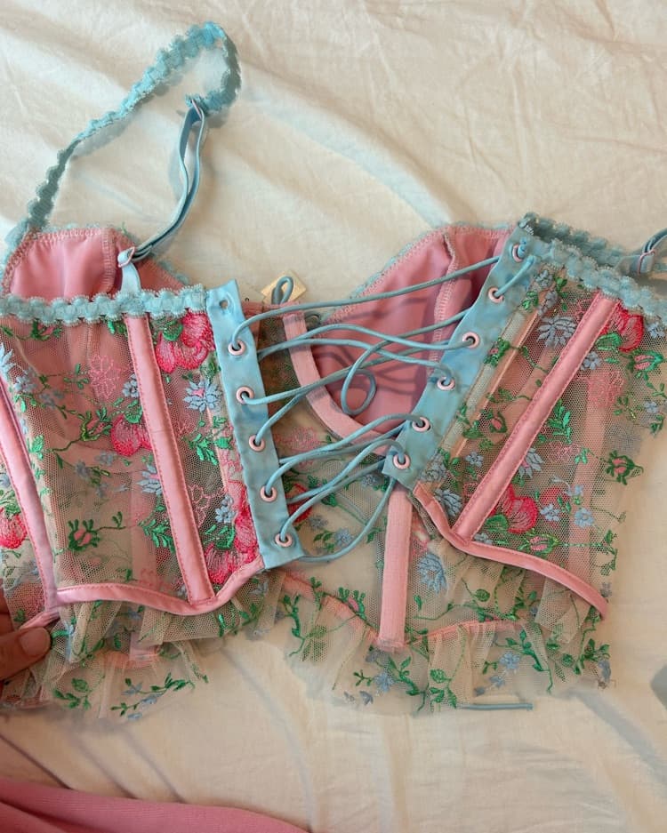 For Love And Lemons Floral Corset - Image 2
