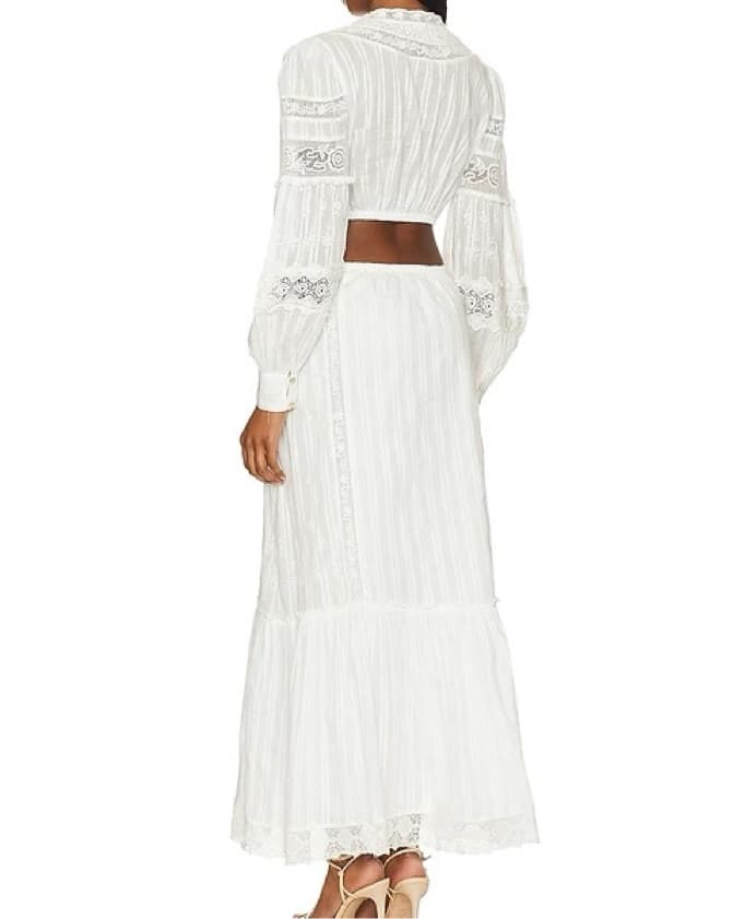 LoveShackFancy Aneesha Dress in White - Image 3