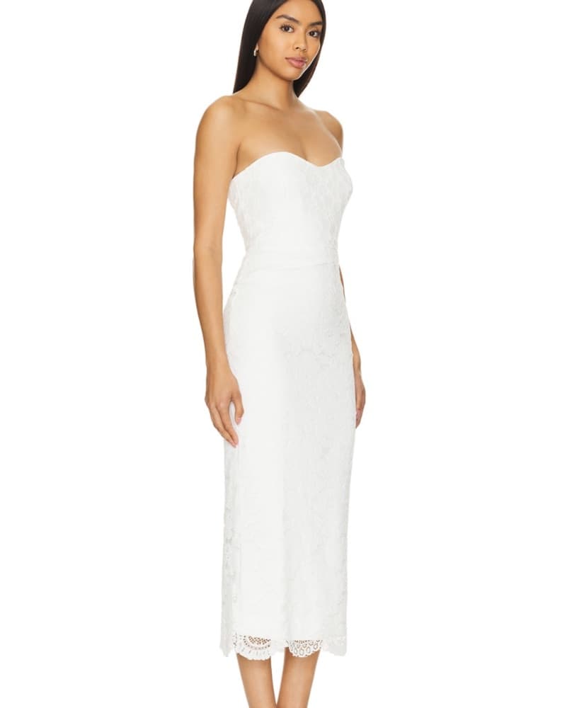 Bardot White Lace Dress - Image 2