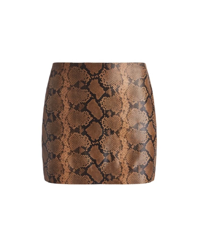 Alice + Olivia Snakeskin Mini Skirt  - Image 4