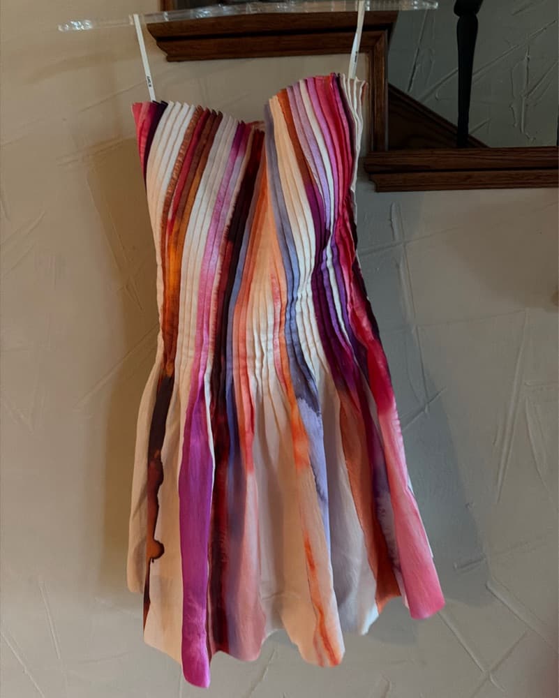 Amur Gina Pintuck Mini Dress  - Image 2