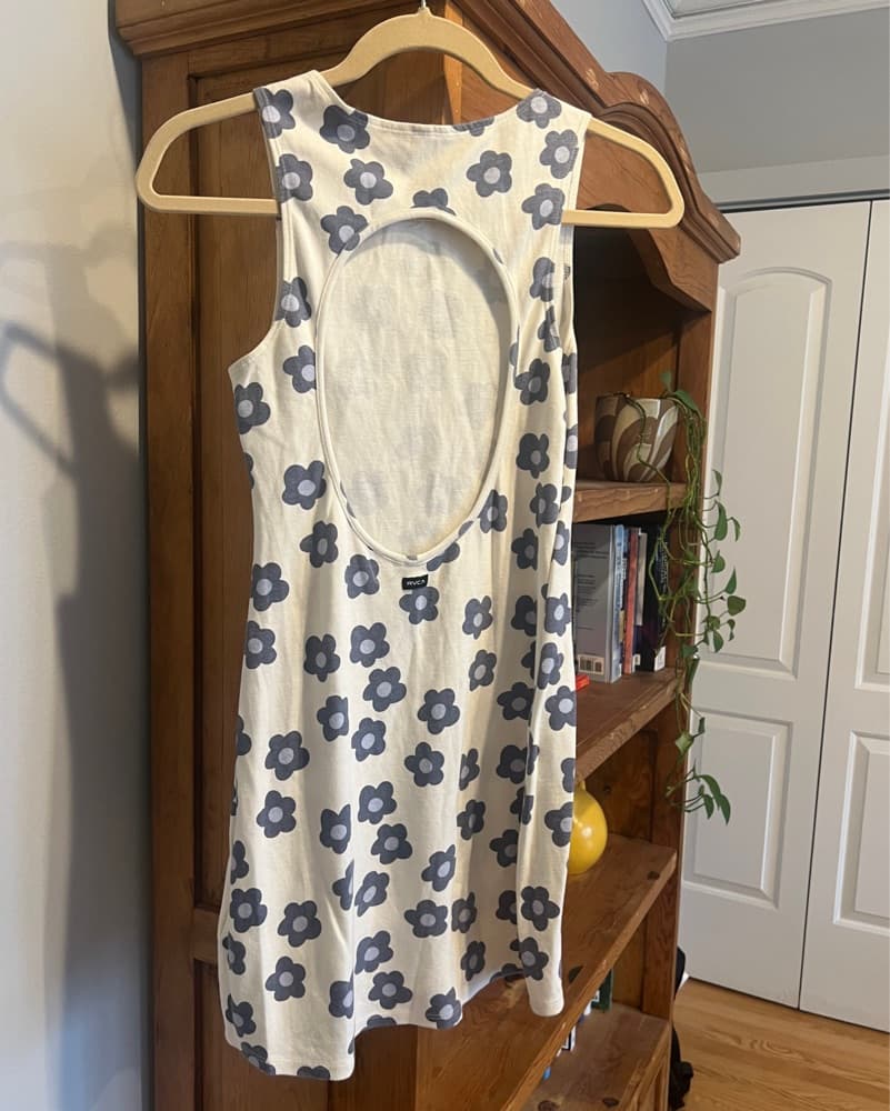 RVCA Blue Floral Patterned Dress - Image 2