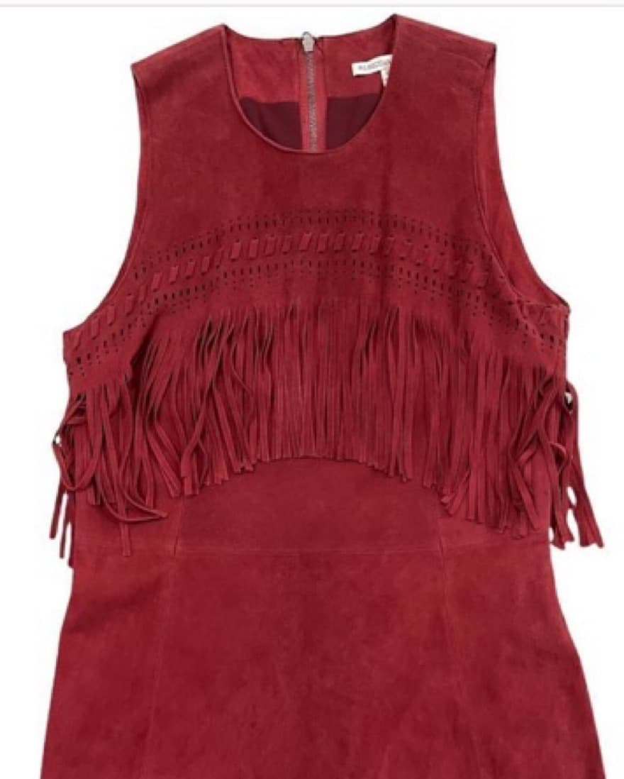 Rebecca Minkoff Suede Western Dress 4 - Image 4