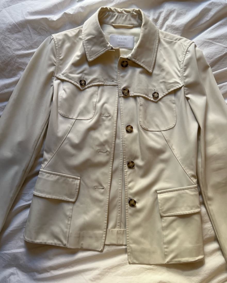 Vintage Nylon Prada Jacket & Skirt Set - Image 6