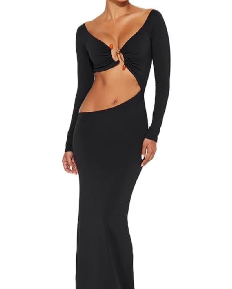 Long Sleeve Vacation Dress - Image 1