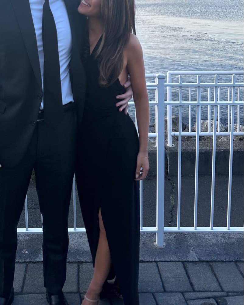 Norma Kamali Black Halter dress - Image 3
