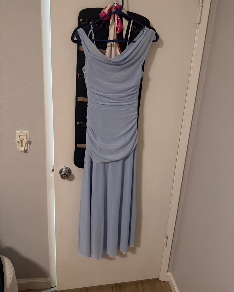 BLOOM BABY OFF SHOULDER MAXI DRESS BLUE - Image 4