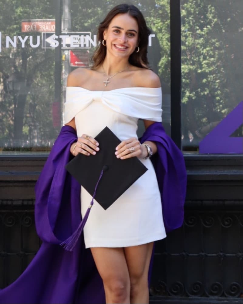 Off-Shoulder White Graduation Dress - Image 4