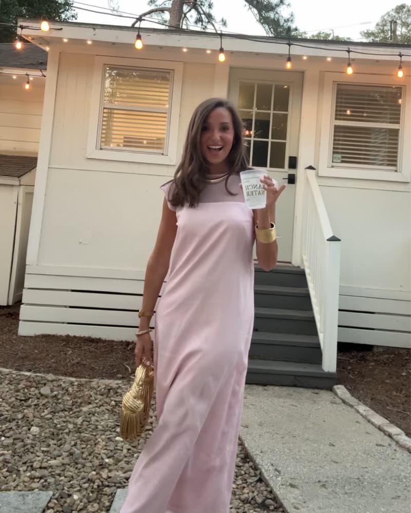 Silk And Chips Pink Organza Dress - Image 1