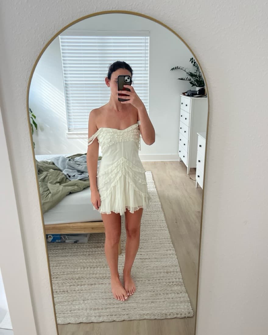 Mirror palais Cascading Mini Dress - Image 4