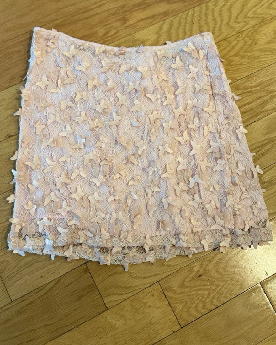 Delicate Lace Floral Skirt - Image 2