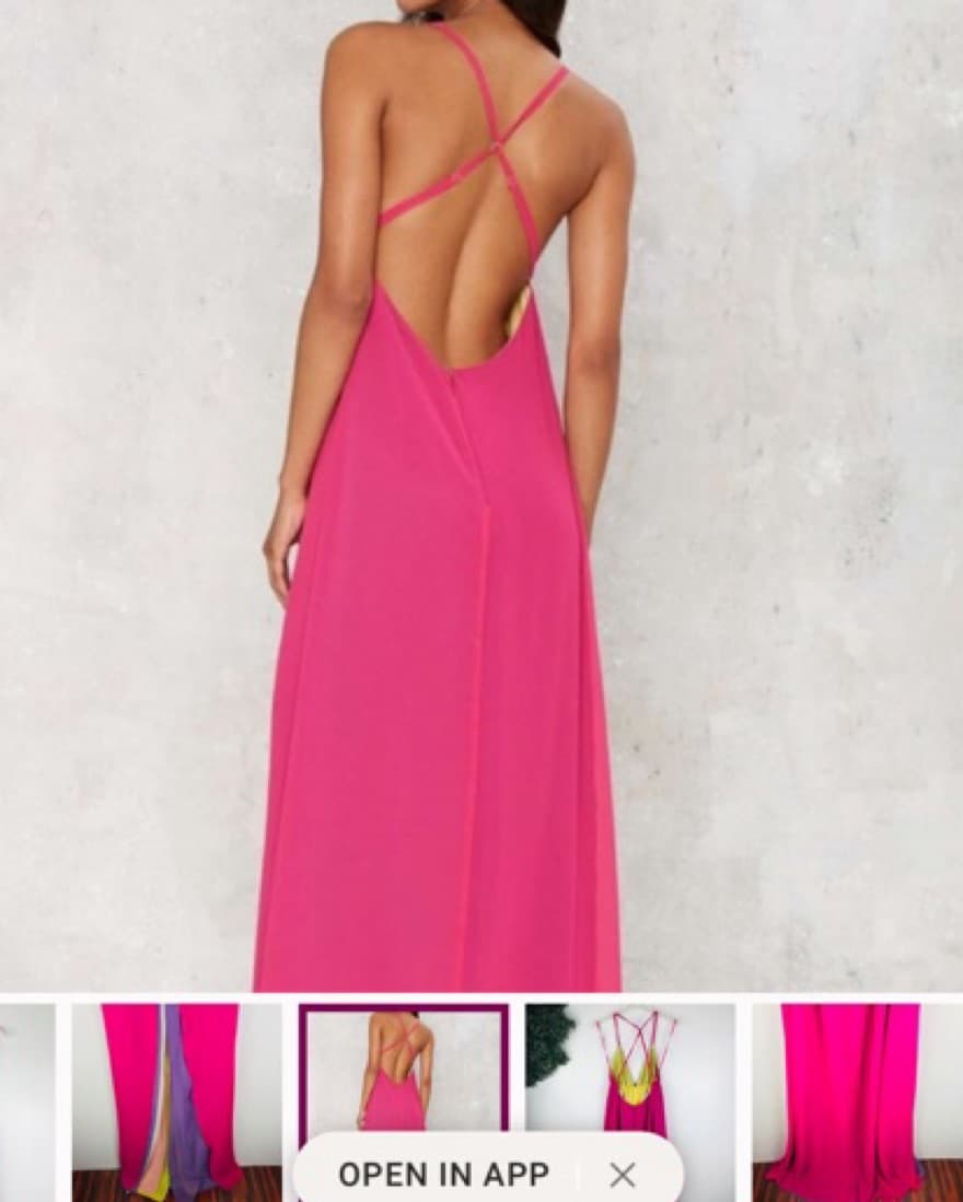 Nasty Gal, Colorful sheer dress - Image 1
