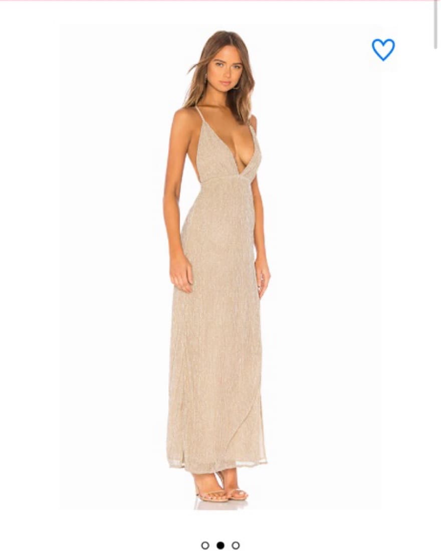 Superdown Hailee Maxi Dress Champagne XS - Image 2