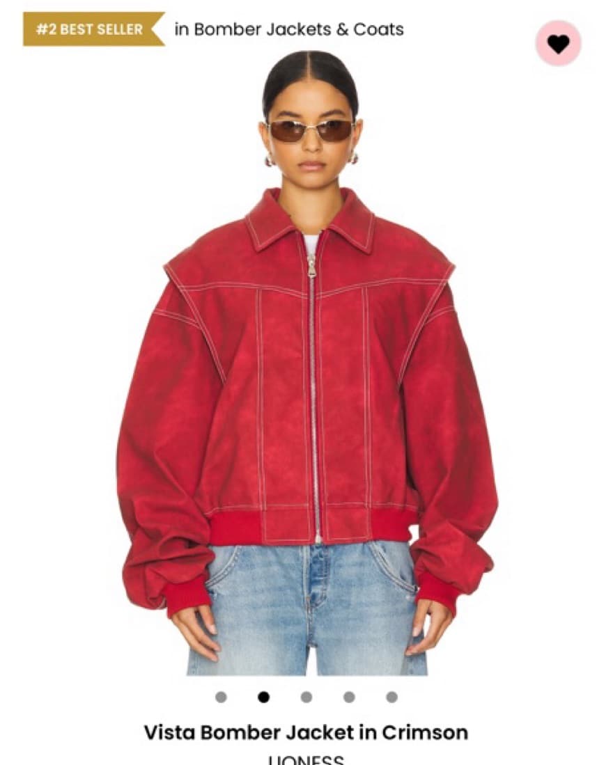 Red Bomber Jacket Lioness - Image 2