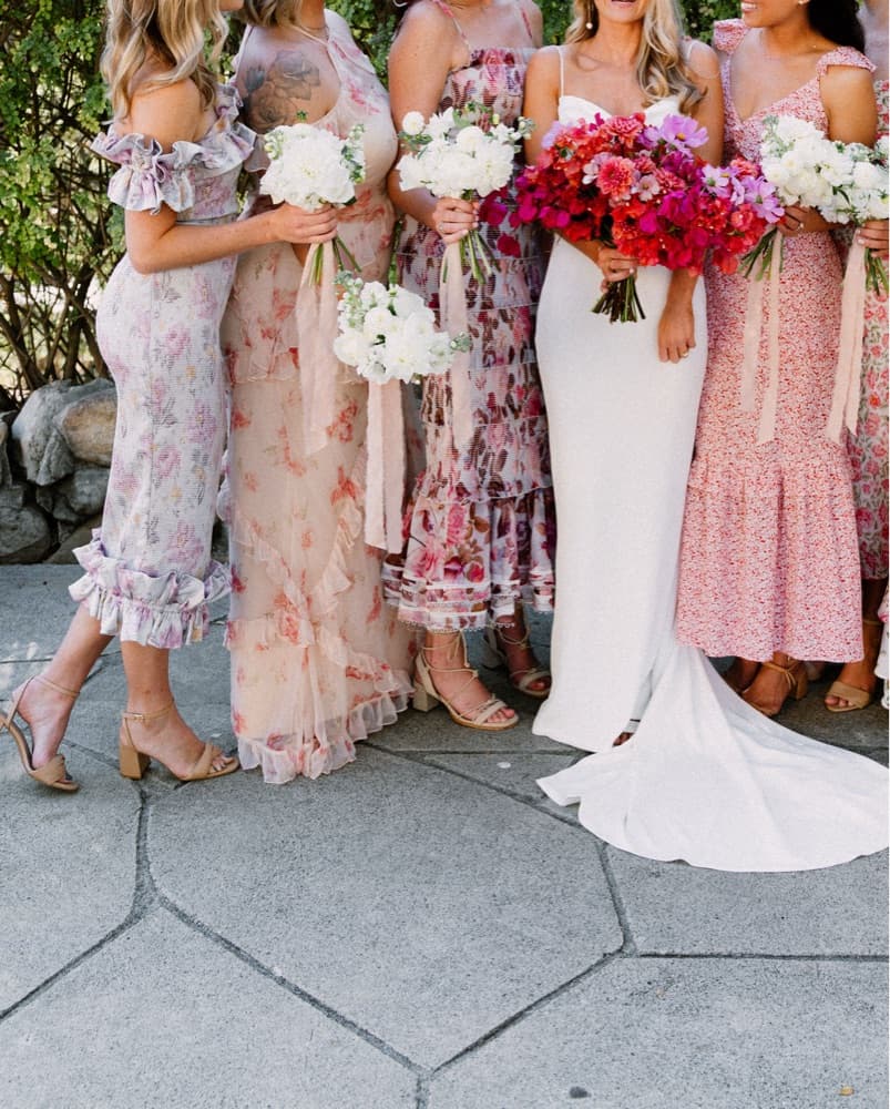 Floral Ruffle Off-Shoulder Midi Dress - Image 5