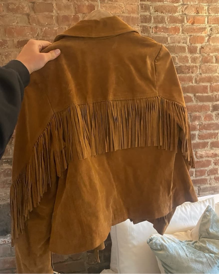 Suede Fringe Jacket - Image 3