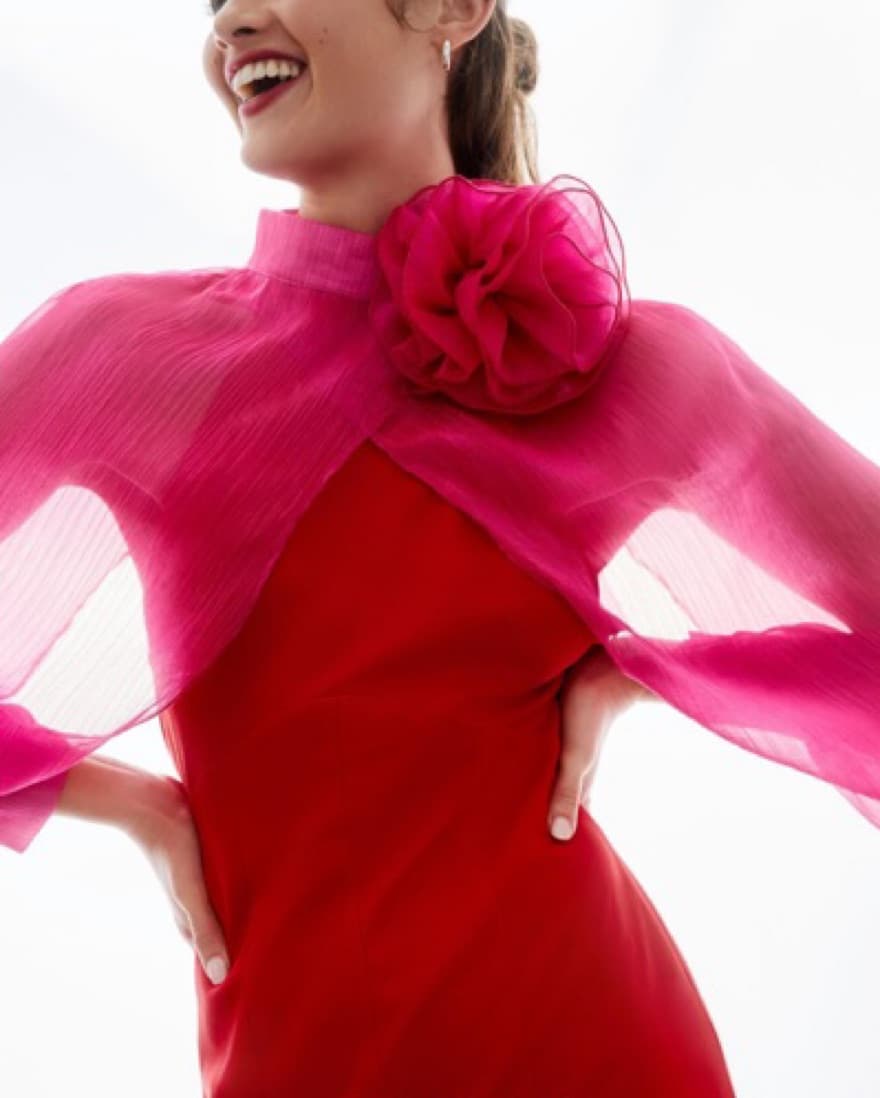 Rosette Tulle Coverup - Image 4