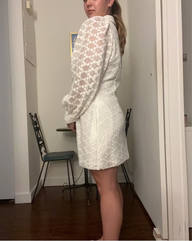 Lace Puff Sleeve Dress - Image 3