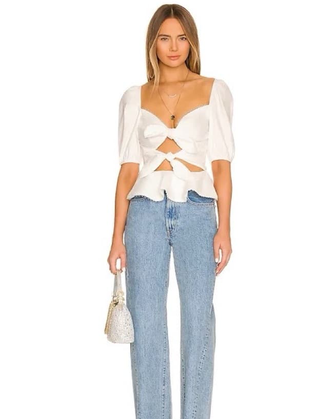 V. Chapman Geneva Top in White - Image 4