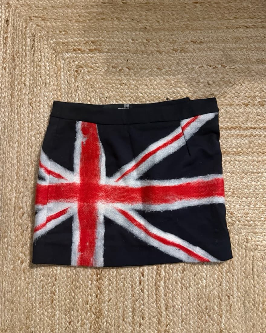 Moschino Love Wool Mini Skirt - Image 1