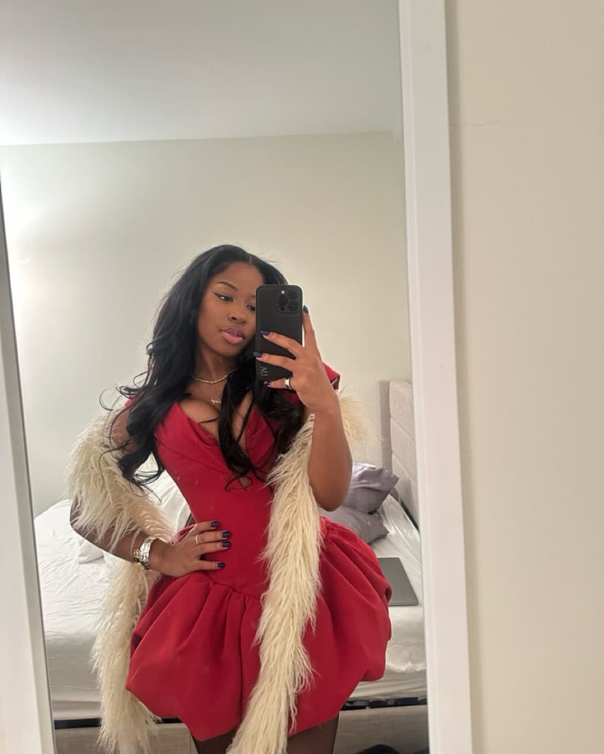 Red Oh Polly Bubble Dress  - Image 2