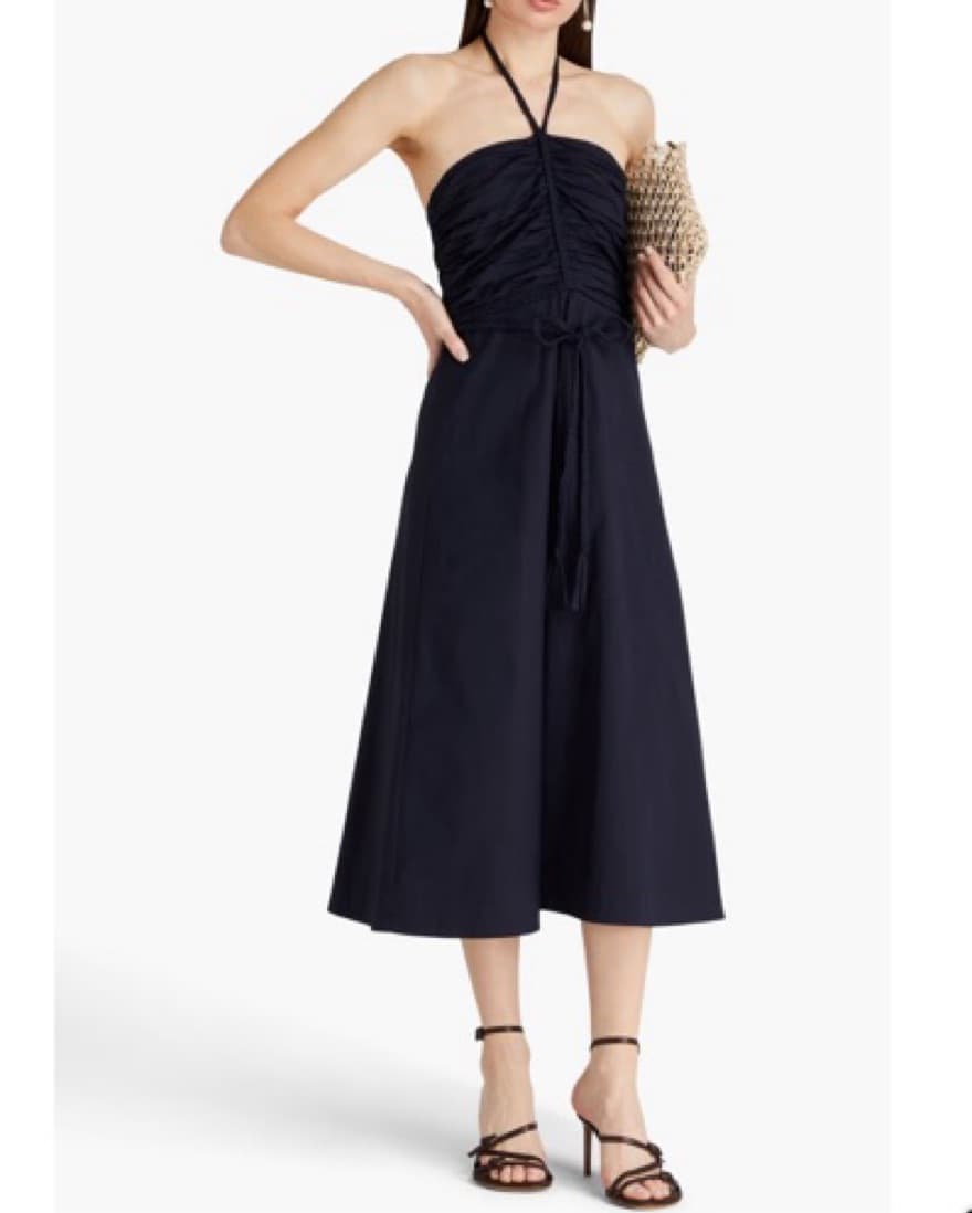 Veronica Beard Tucker Halterneck Dress - Image 2