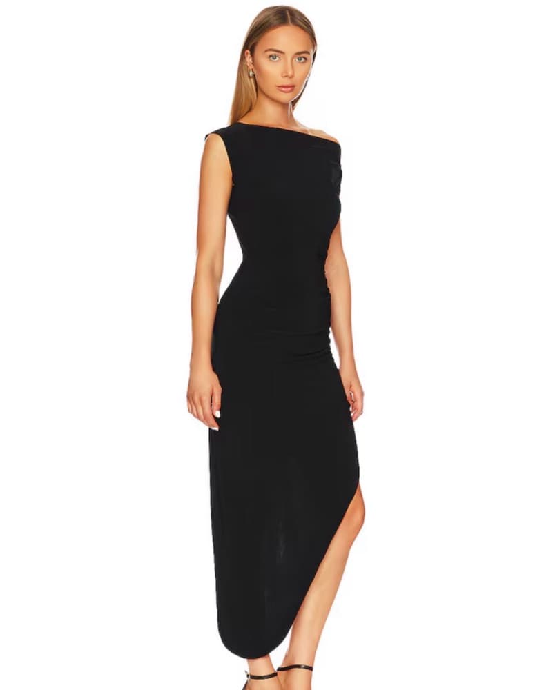 Norma Kamali Black Dress - Image 2