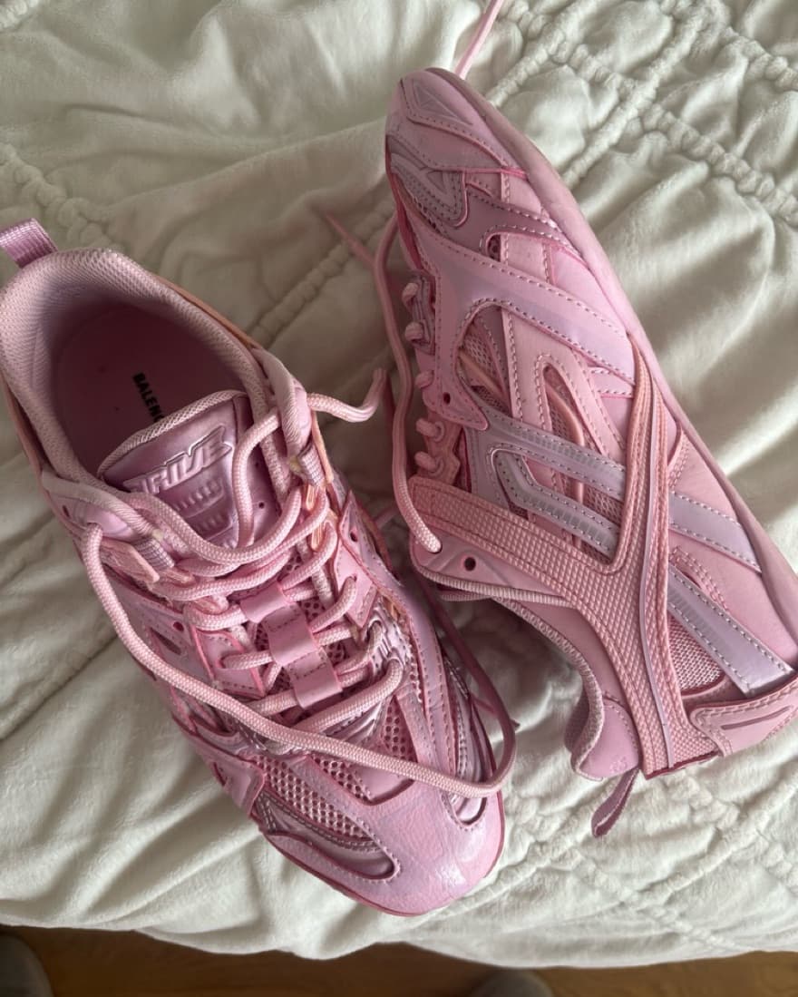 Pink Balenciaga Drive Sneakers - Image 1
