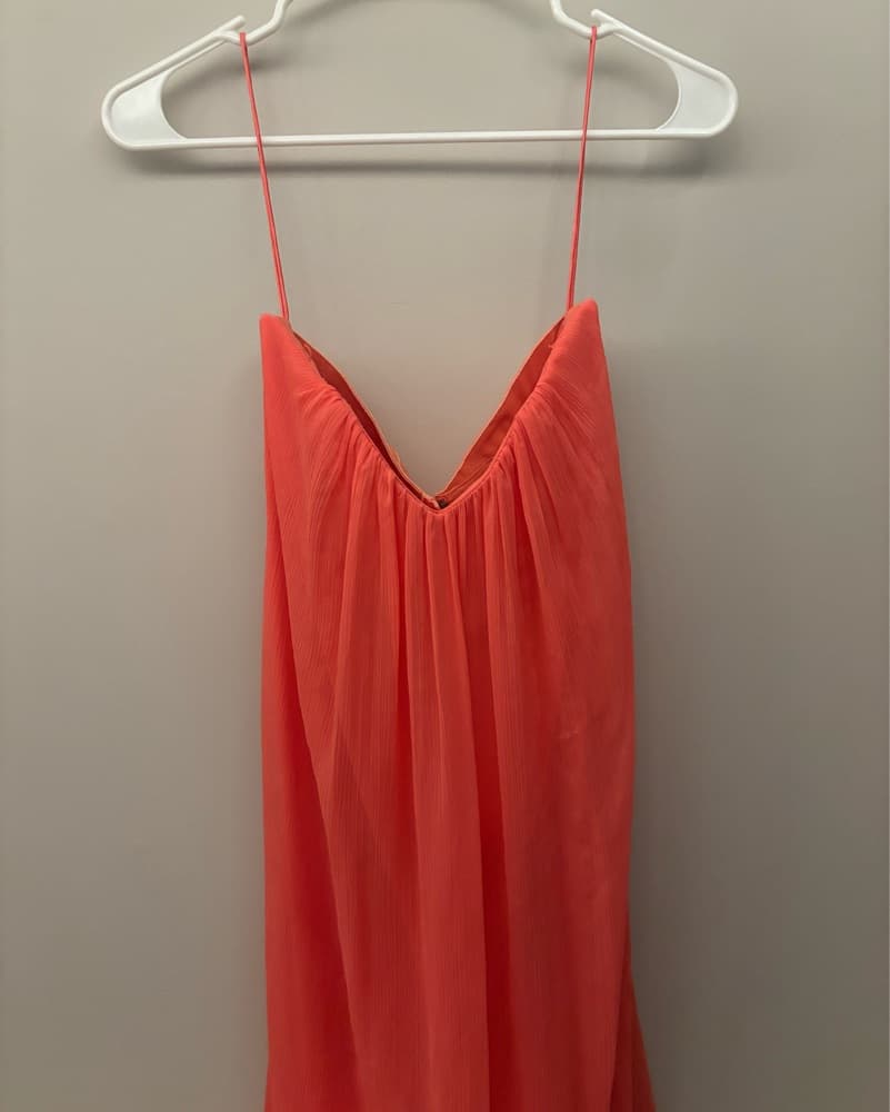 Alice + Olivia Orange Strapless Dress - Image 5