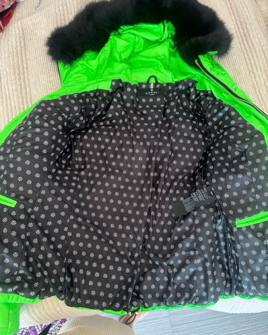 Gorski Apres Ski Jacket - Neon Green - Image 5