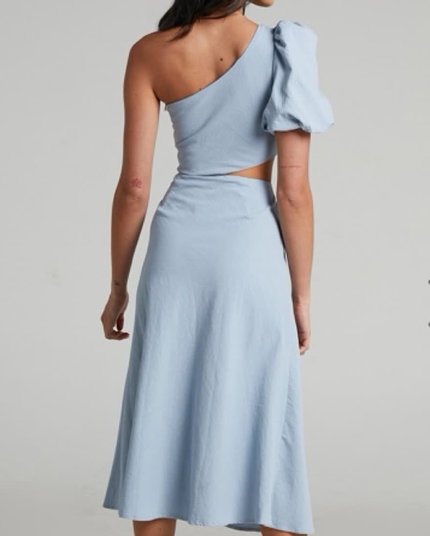 One Shoulder Midi With Cut Out - Image 4