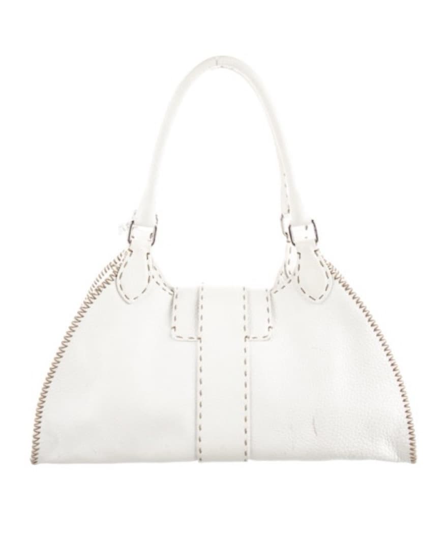 Fendi Selleria Sporty Bag White - Image 3