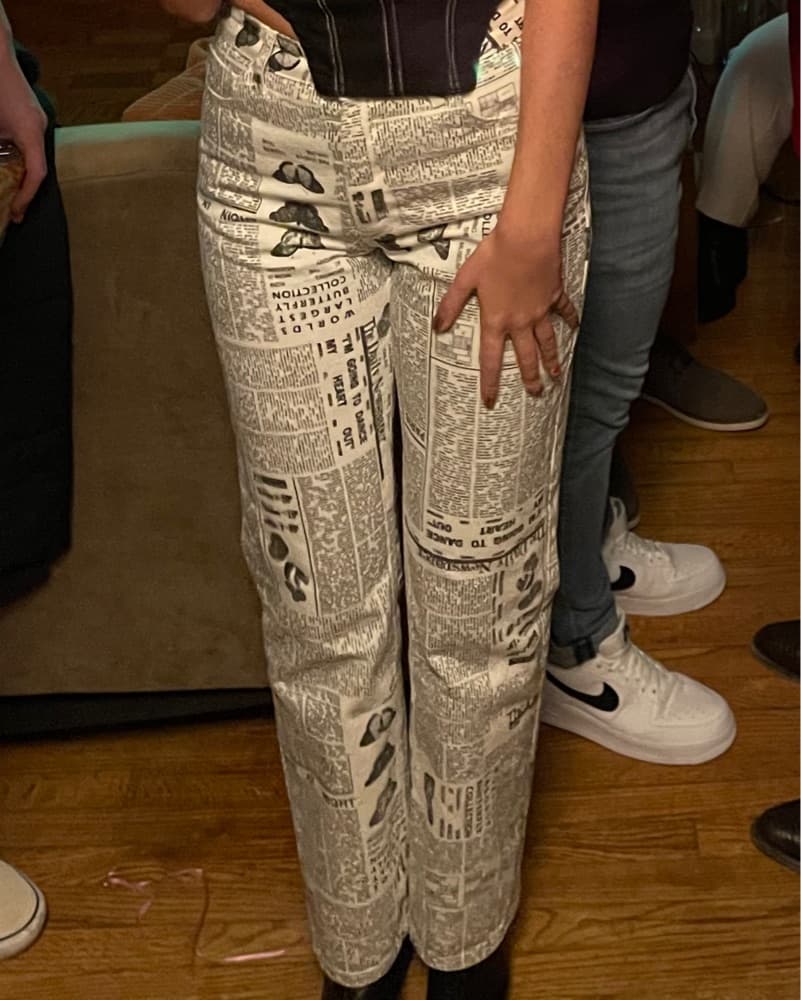 Zara Newspaper pants - Image 2