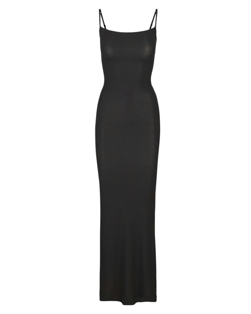 SKIMS Soft Lounge Long Slip Dress - Onyx - Image 2