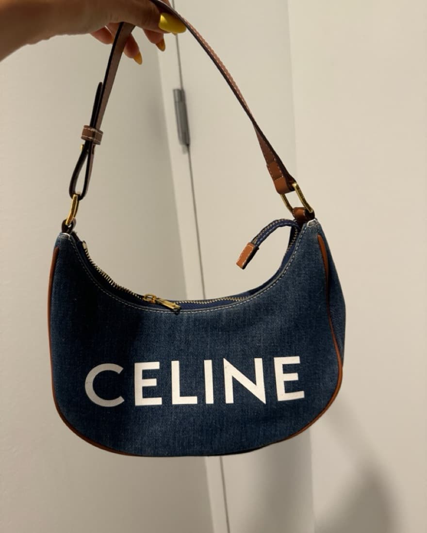 celine denim shoulder bag  - Image 2