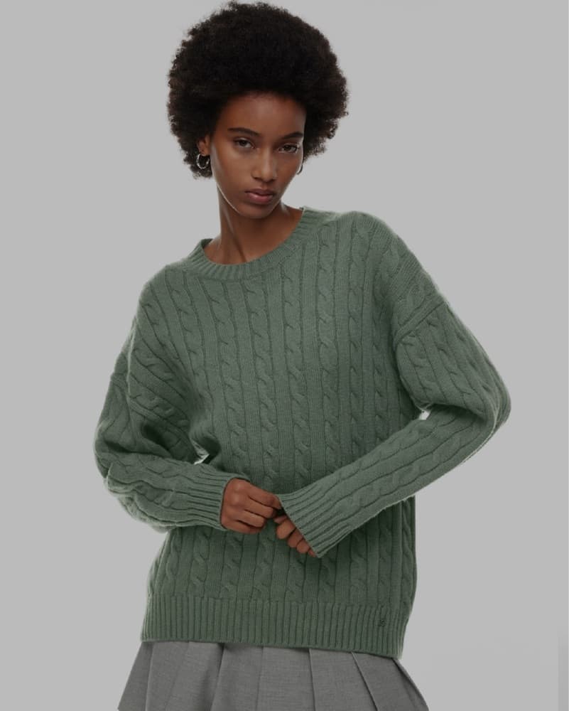 Cozy Cable Knit Sweater - Image 2
