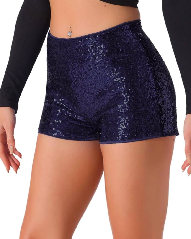 Glitter shorts navy  - Image 1