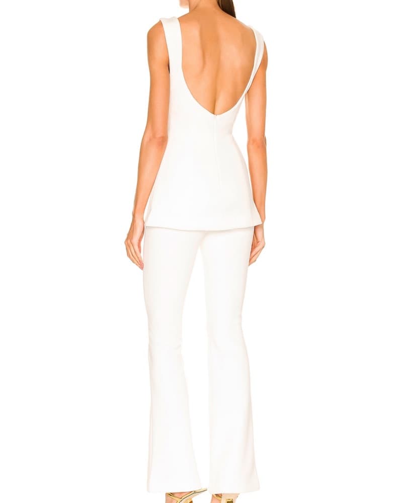 MISHA Costanza White Jumpsuit - Image 2