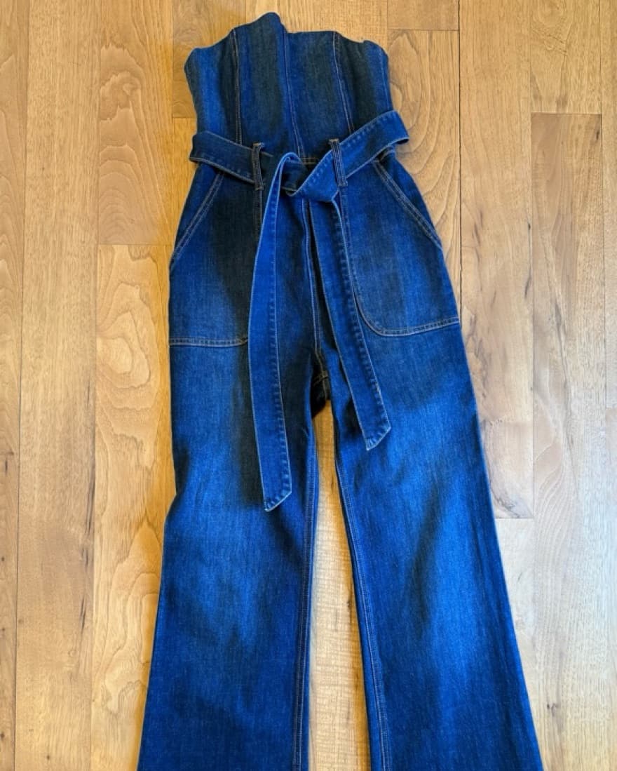 Alice & Olivia Denim Jumpsuit - Image 3