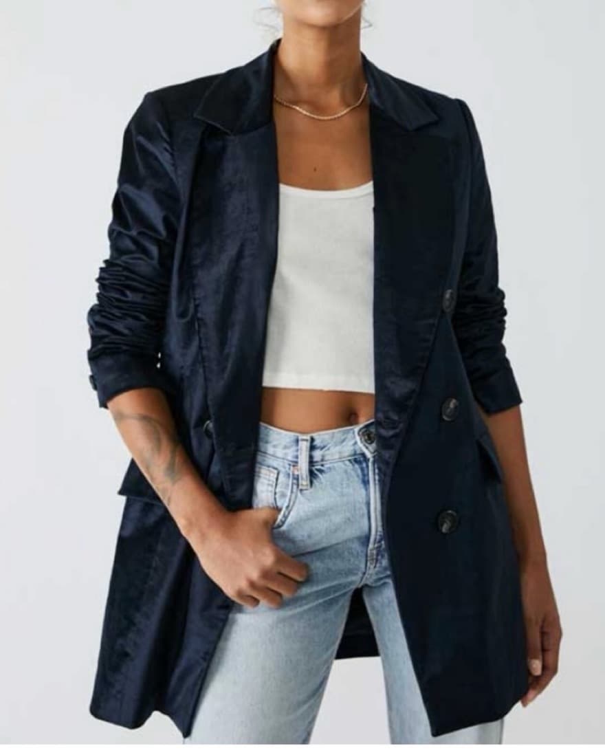 Free People Cosmo Velvet Blazer - Image 1