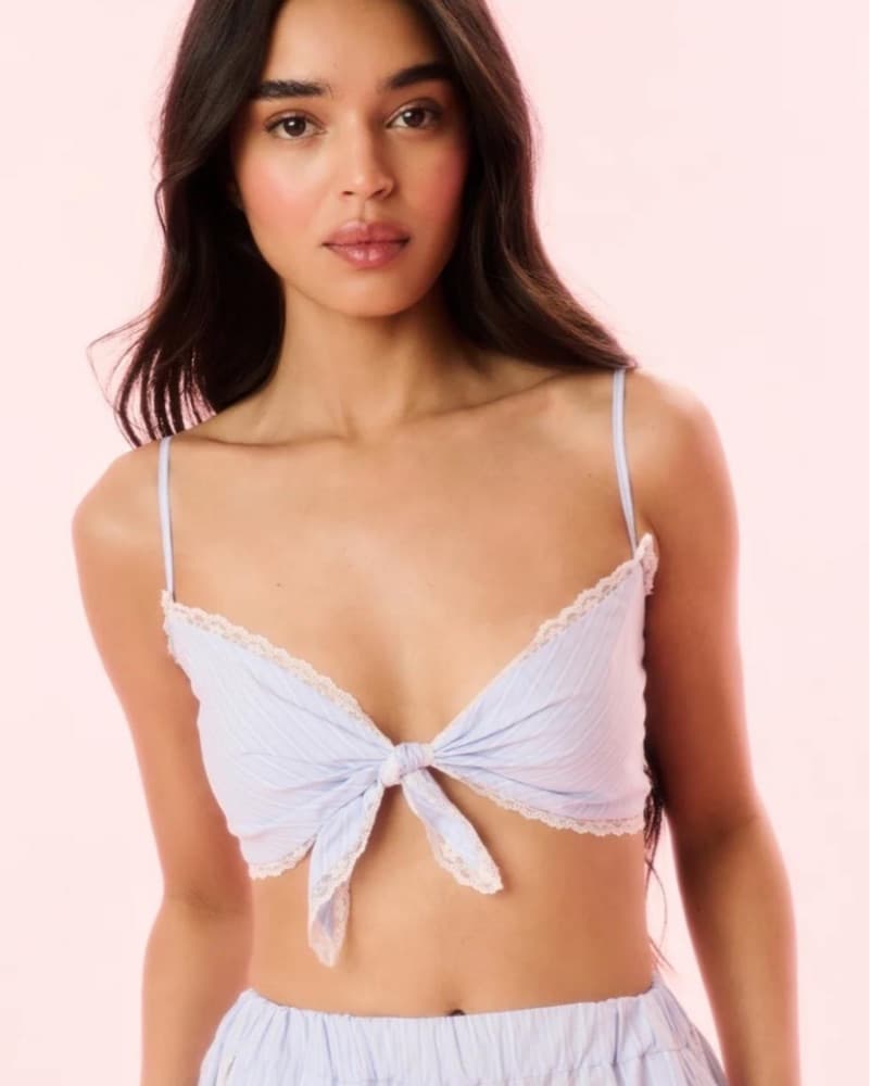 Loveshackfancy Arvine Pinstripe Bra Top  - Image 3